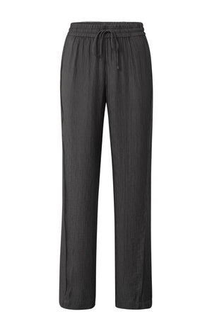 Hose in luftiger Passform mit weitem Bein und Kordelzug licorice black Yaya