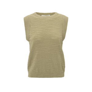 Top strukturiert ärmellos soft green YAYA