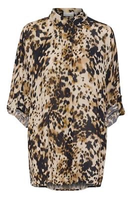 Bluse Hemd KAthora leo gemustert KAFFE