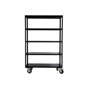 Regal mit 4 Rollen, HDTrolley mattschwarz House Doctor