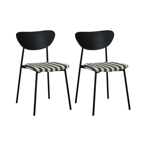 Stuhl 2er Set HDMust schwarz/Off-Weiß House Doctor