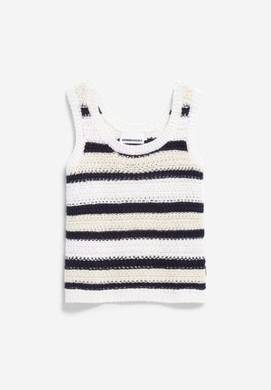 Top Claaire blau weiß Grobstrick armedangels