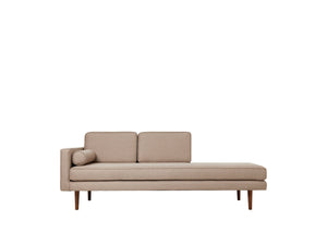 Chaise Longue "WIND" left side beige Stoff Broste Copenhagen