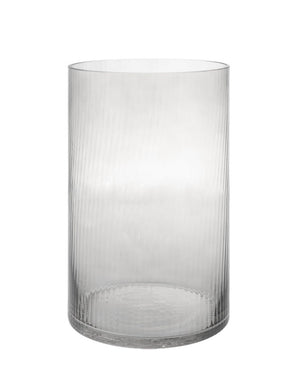 Windlicht Vase Ramsjö smoke Rauchglas 30 cm Storefactory