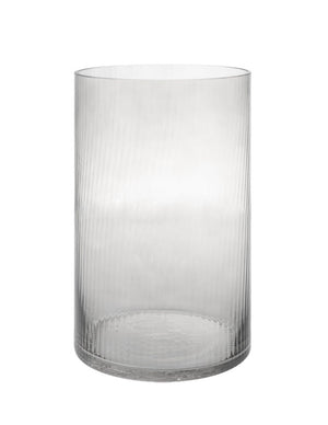 Windlicht Vase Ramsjö smoke Rauchglas 30 cm Storefactory