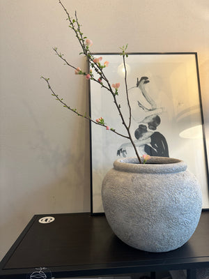Vase Luna grau 25 cm Muubs