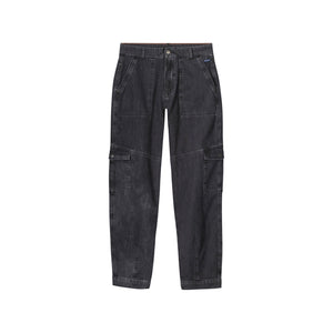 Hose Cargo-Jeans black denim Summum