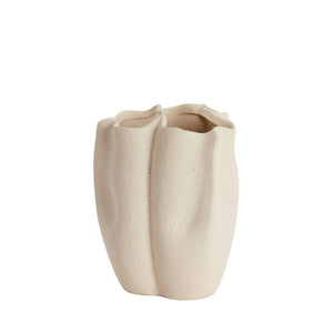 VaseSanguli 15x14,5x19 cm Keramik crème