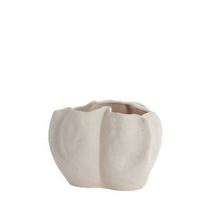 Vase Sanguli 33,5x33x22,5 cm Keramik crème