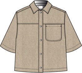 Jacke KArania Denim Shirt light brown KAFFE