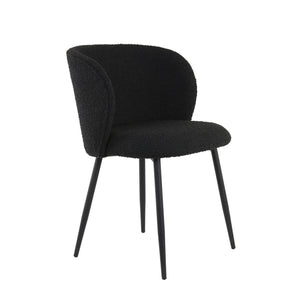 Stuhl Elyna schwarz Boucle