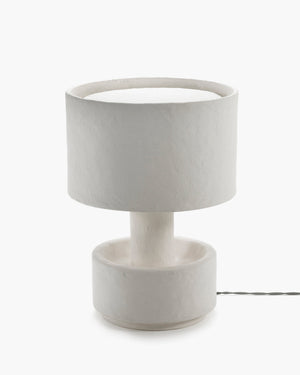 Tischlampe bowl-shaped base weiß Pappmaché Earth
Serax
