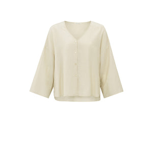 Bluse mit V-Ausschnitt summer sand YAYA