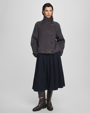 Jacke MSCHPamela Jacket CHK Moss grau/ cognac Copenhagen
