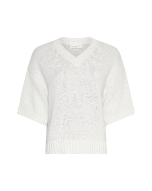 Pullover MSCHHannalie 2/4 V egret Moss Copenhagen