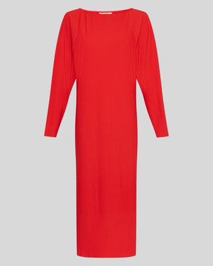 Kleid MSCHVilla Dress kirschrot Moss Copenhagen