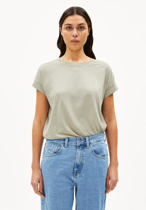 Shirt Idaara seagreen loose fit Bio Baumwolle armedangels