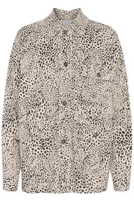 Jacke Hemd KAlisa abstract leopard brown KAFFE
