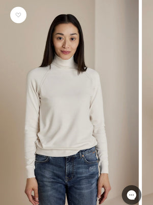 Rollkragenpullover Basic offwhite Summum