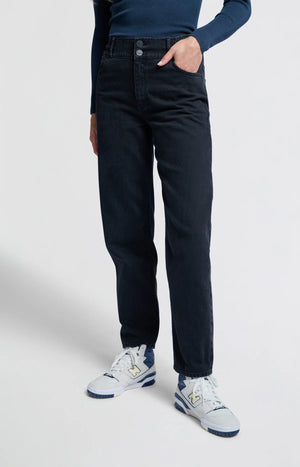 Hose Jeans mit hohen Bund und Taschen black Denim Yaya