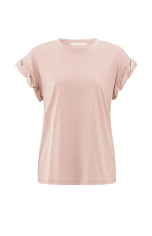 Shirt mit plissierten umgeschlagenen Ärmeln washed black Yaya