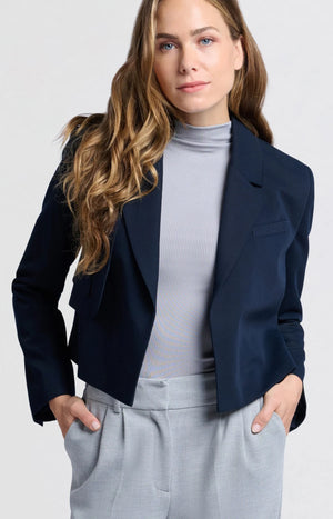 Blazer gewebter kurz geschnittener Blazer mit Taschendetail YAYA