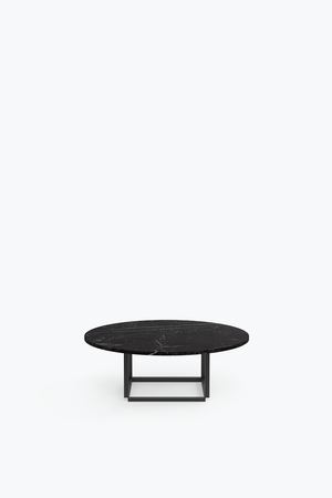 Florence Coffee Table Ø90 - black marble New Works