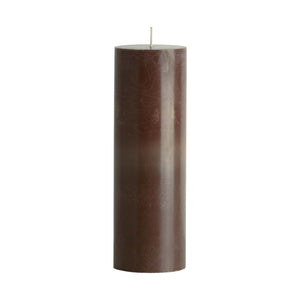 Kerze Pillar hazel braun  20 cm Tine K