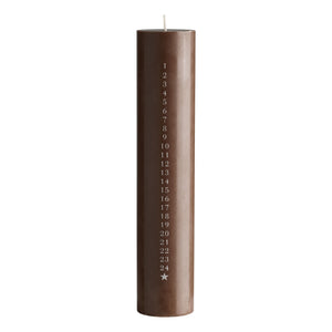 Kerze Adventskalender CHRISTMAS HAZEL 30 CM TINE K