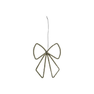Baumanhänger Glitter Christimas Bow silver Tine K