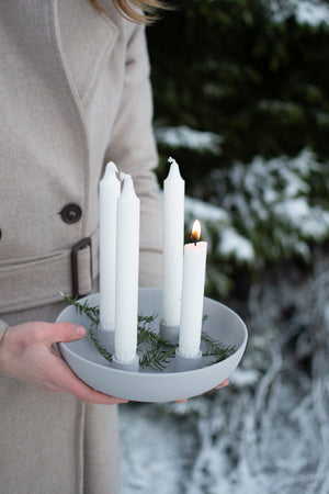 Kerzenhalter Granholmen 21 cm Advent grau Storefactory