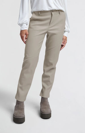 Hose aus Lederimitat moon rock dark sand Yaya