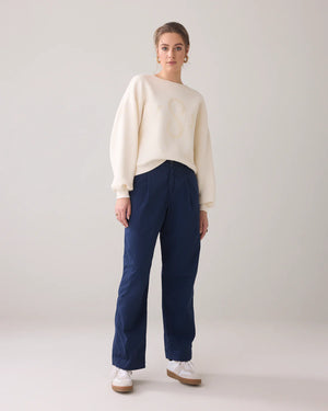 Hose Chino crispy Cotton navy blue Summum