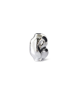 Vase Gleam glass small chrome HK Living
