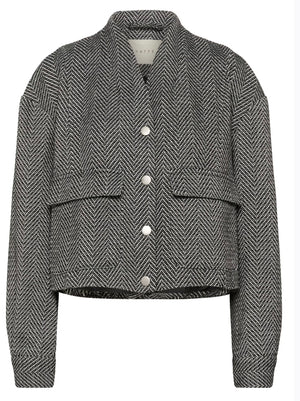 Jacke KAvalentina schwarz weiß KAFFE