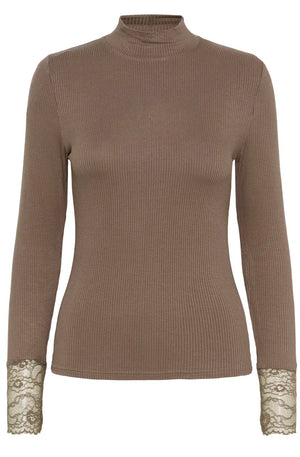 Langarmshirt KAomi morel taupe KAFFE