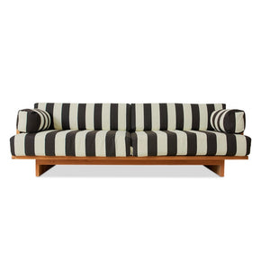 Outdoor Sofa Teak Stripes straciatella HK Living