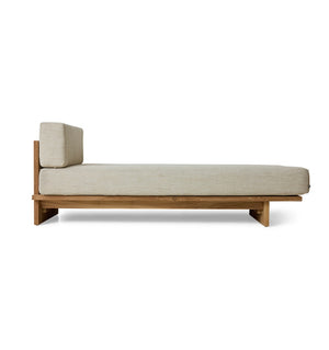 Outdoor Liege Daybed Teak Stripes natural HK Living