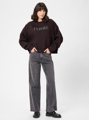 Pullover Sweatshirt KAlise femme black coffee KAFFE
