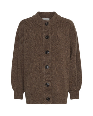 Strickjacke MSCHLissi Knit Jacket braun Moss Copenhagen