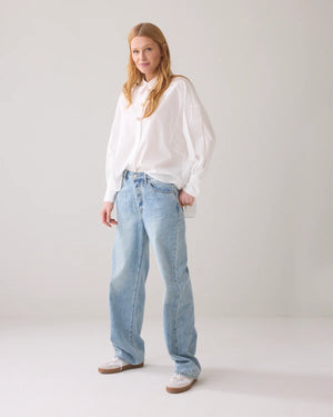 Hose Jeans Vintage washed Blue Summum