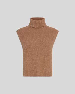 Pullover MSCHThira Salmia R Vest Toasted coconut Moss Copenhagen