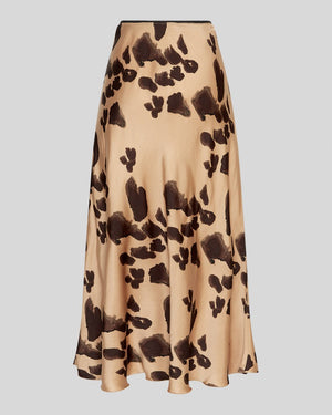 Rock MSCHClarette Irida Skirt AOP Idee Coffee Leo Moss Copenhagen