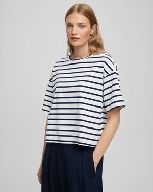 Shirt 
MSCHLeana Tee STP egret sky Moss Copenhagen