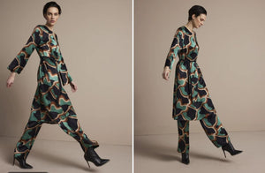 Kleid mit Mustern mint Summum