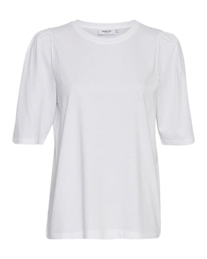 Shirt MSCHBegitta Organic Puff Tee weiß MossCopenhagen