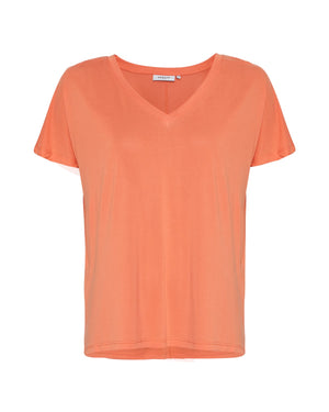 Shirt Fenya ModalV-Neck persimmon Moss Copenhagen
