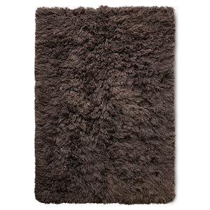 Teppich Fluffy Rug espresso HK Living