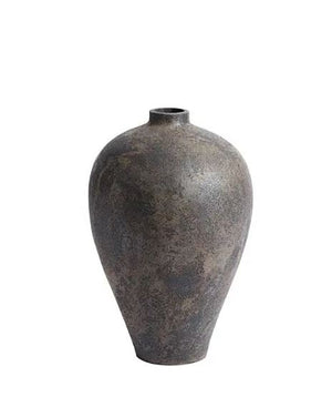 Vase Bodenvase Memory 60 cm braun Muubs