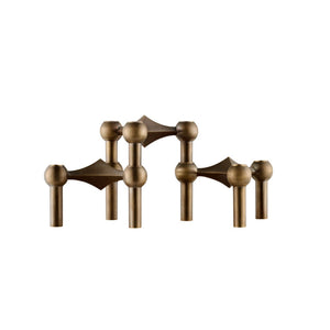 3er Set Kerzenhalter bronze Stoff Nagel Copenhagen